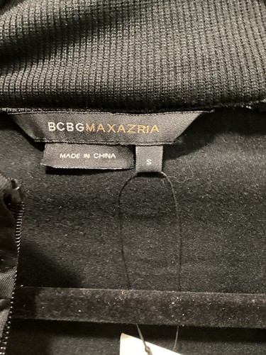 BCBG schwarz/türkis Jacke durchgehender Reißverschluss Langarm Größe S neu mit Etikett Einzelhandel 160 $ - Bild 4 von 10