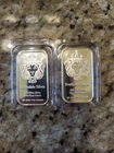 TWO 1 oz Scottsdale Silver 999 Fine Silver One Troy Ounce 1 Bars Bullion