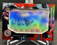 2021 Panini Elements - Rookie Neon Signs Red #RNS-NCO Nico Collins 25/50 auto rc