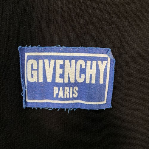 Men's Wear Givenchy GIVENCHY BM701Z3Y04 Black Patch Destroy Hoodie Black XS Tops - Picture 4 of 9