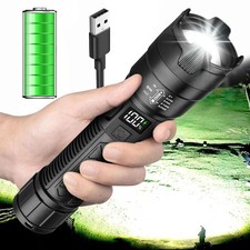 990000000Lumens High Powered Super Bright Flashlight LED Rechargeable Torch Lamp