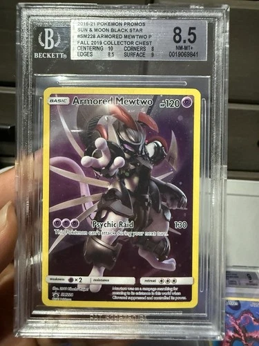 Pokémon Sun & Moon Armored Mewtwo Promo Card 365/Sm-p BGS 8.5