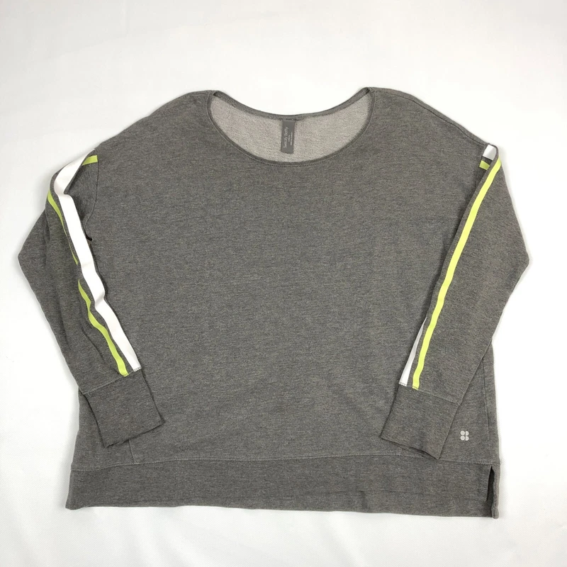 sweaty-betty pullover spell out thumbholes sweatshirt