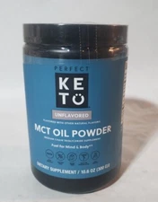 Perfect Keto MCT Oil Powder, Medium Chain Triglycerides, Unflavored Non Dairy 
