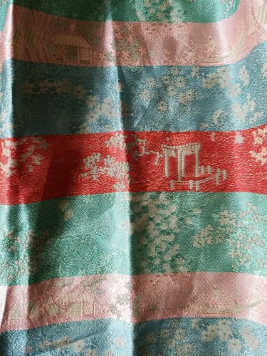 ❤ ADORABLE Authentic Robe Childs SZ 6 Silk Satin Embroider Jacket How Adorable - Picture 8 of 11