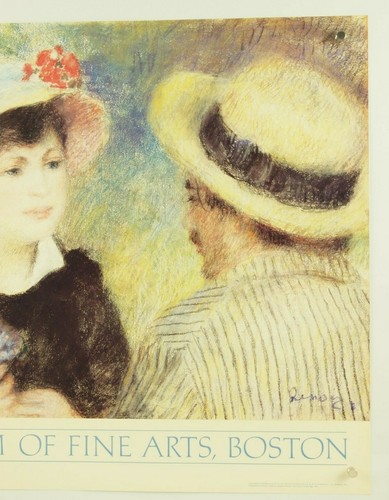 AUGUSTE RENOIR Les Canotiers ~ vtg high quality offset lithograph print 23x20" - Picture 4 of 9