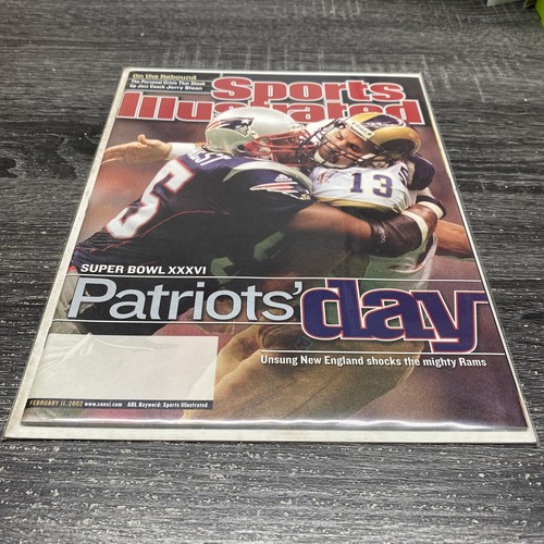 2002 Sports Illustrated RAMS vs NEW ENGLAND PATRIOTS Super BOWL XXXVI Champions - 第 1/6 張圖片