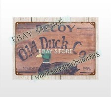 Decoy Old Duck metal tin sign living room design wall lodge cafe restaurant pub