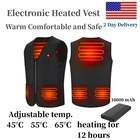 Heated Warm Vest Winter Wear Heating Thermal Jacket Men Women 11 Hours & Battery