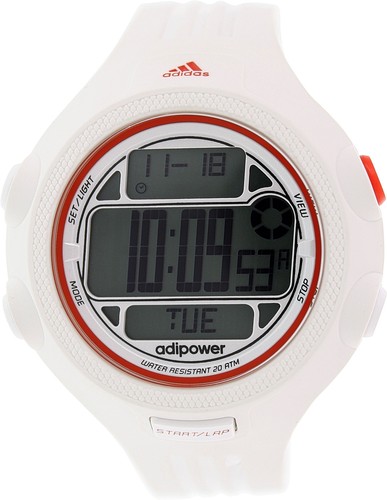 adidas mens adipower adp3132 white silicone quartz watch