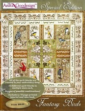 FANTASY BIRDS Special ED by Anita Goodesign Machine Embroidery CD ONLY