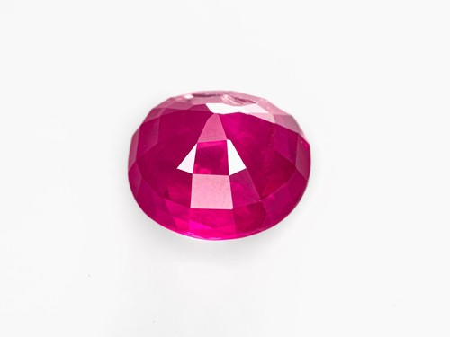 GRS Certified MOGOK BURMA Ruby 3.65 Ct. Natural Untreated PINKISH RED Oval RARE - Picture 7 of 9