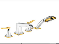 Hansgrohe Metropol Classic Mixer Baignoire Chrome/Or 4-Loch, Jante, 31441090