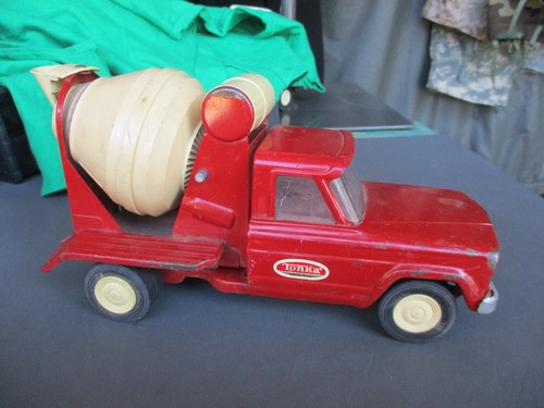 Vtg 60s TONKA Cement Mixer JEEP Pressed Steel Toy Truck - Picture 3 of 17