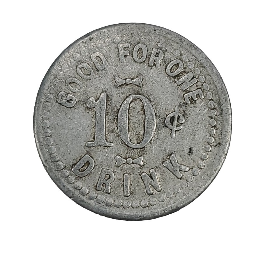 Napa, CA Trade Token: The Brooklyn Hotel GF 1 10¢ Drink TC-317728