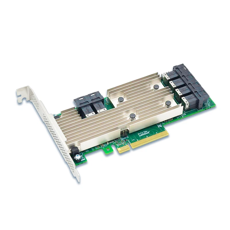SAS3224 12Gb/s PCIe x8 to 24 Port SAS SATA HBA Controller Card OEM 9305-24I - Image 3 of 4