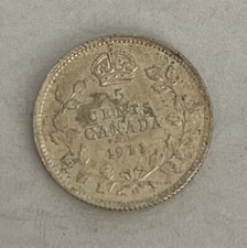 Canada 5C 1911 Nice AU cleaned (#1730)