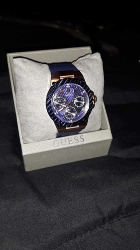 GUESS Zena Chronograph Blue Dial Ladies Watch W1094L2 for sale