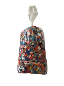 Fabric Filler Bag for Doll, Toys or Piñata Party-Very Soft-One Pound-Multicolor