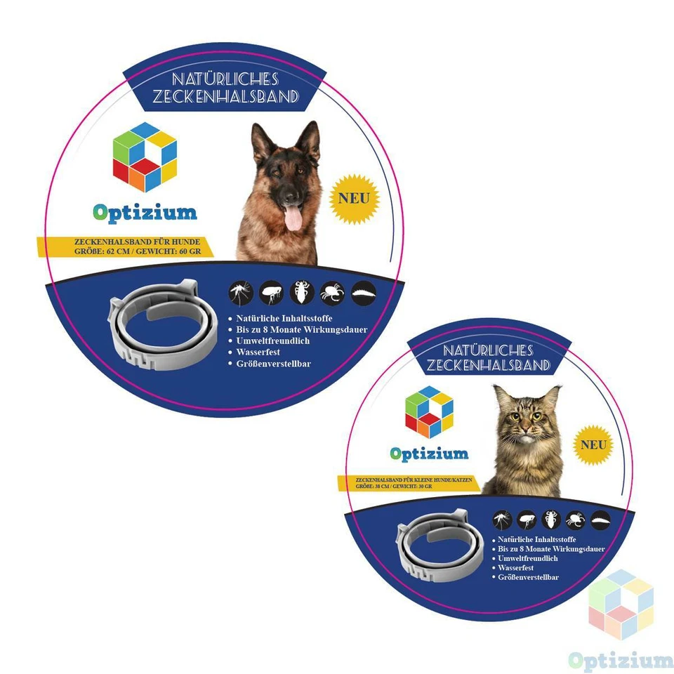 Zeckenhalsband Anti Insekten Floh Haustier Katzen Hund 8 Monate Zeckenschutz - Bild 1 von 4
