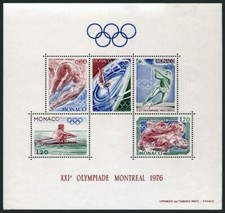 Timbre Monaco BF 11** JO Montréal 1976