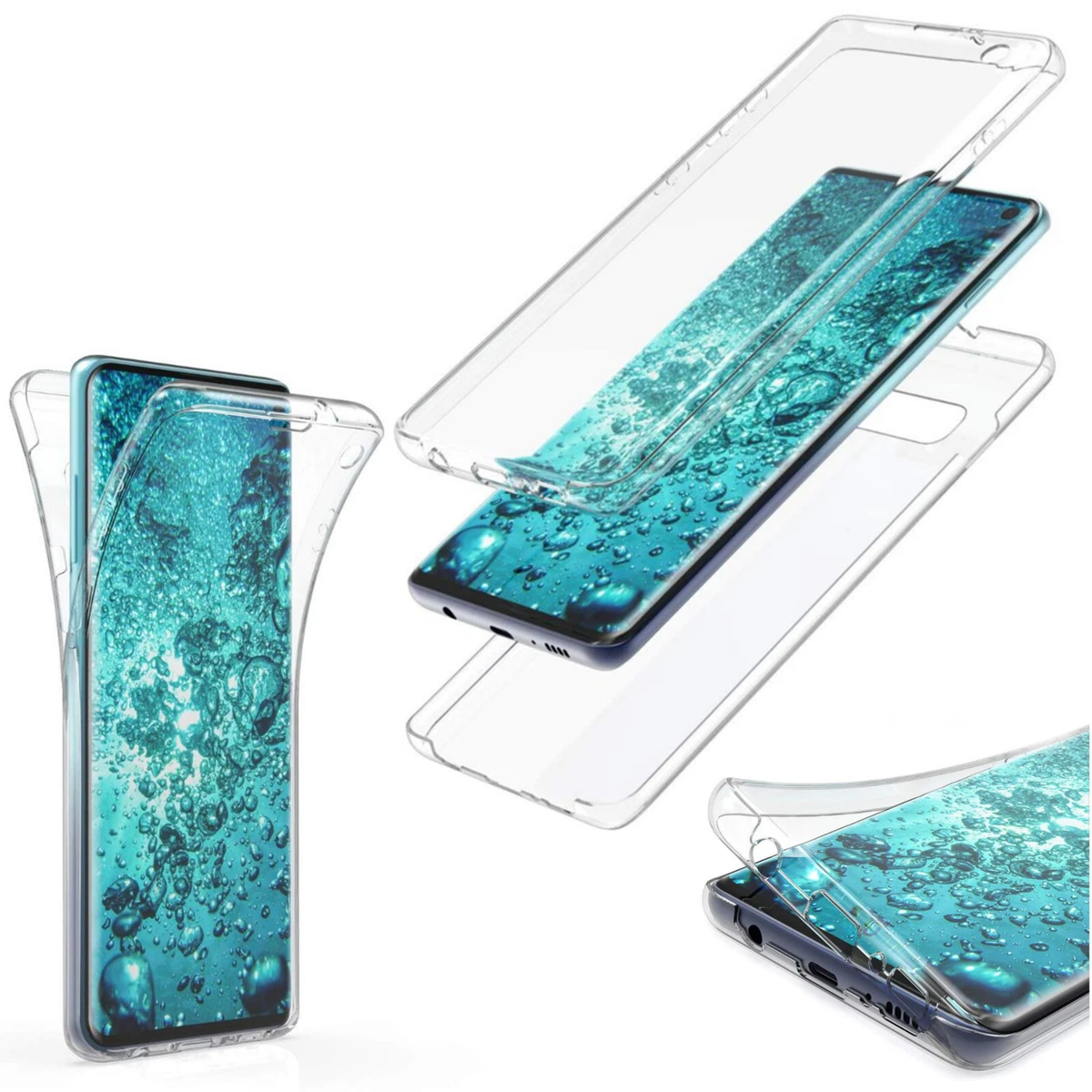 Pocket 3 Custodia Cellulare 360° Trasparente Con Glitter | TPU Protezione Completa | Per Molti Modelli Custodia Cellulare Trasparente Glitter - Foto 2