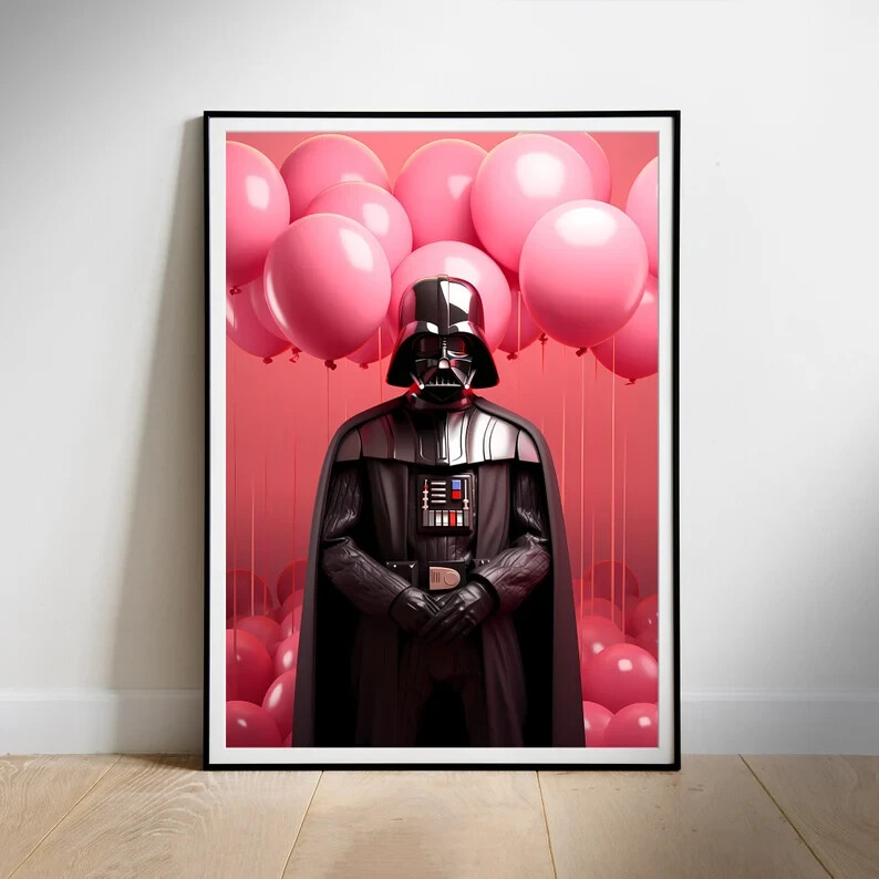 Star Wars Darth Vader Fan Art Printable Wall Art Poster