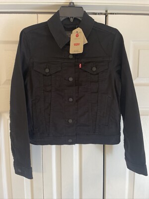LEVI Strauss Levis Women's Original Denim Trucker Jacket BLACK