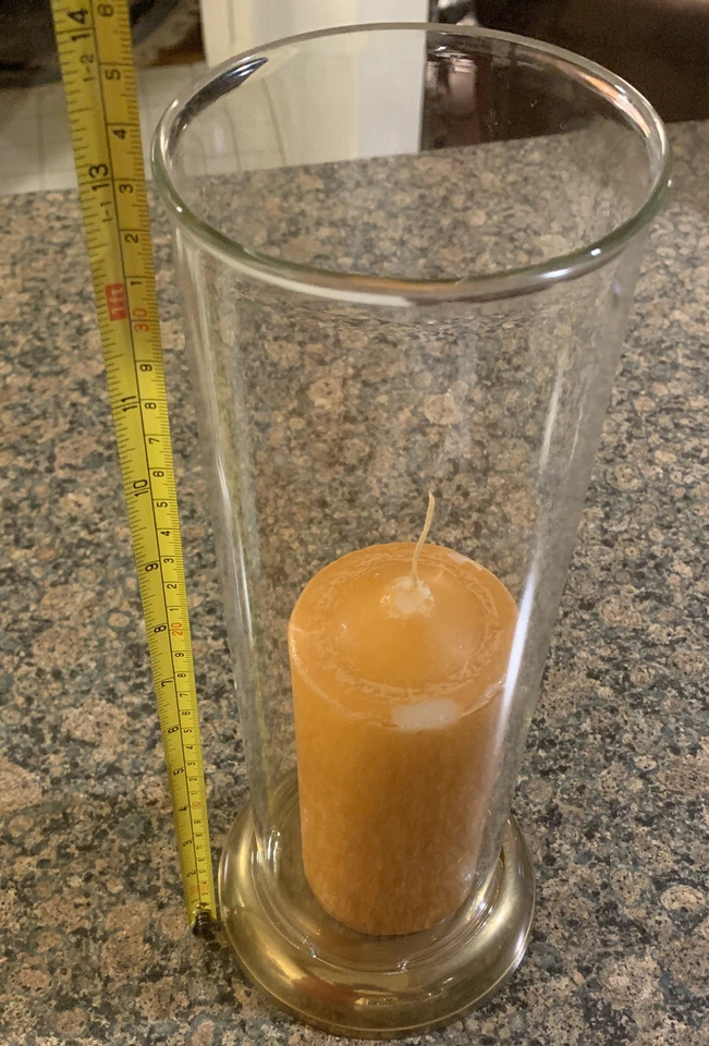 CANDELABRO CILINDRO FURACÃO - LATÃO ANTIGO - Imagem 4 de 4