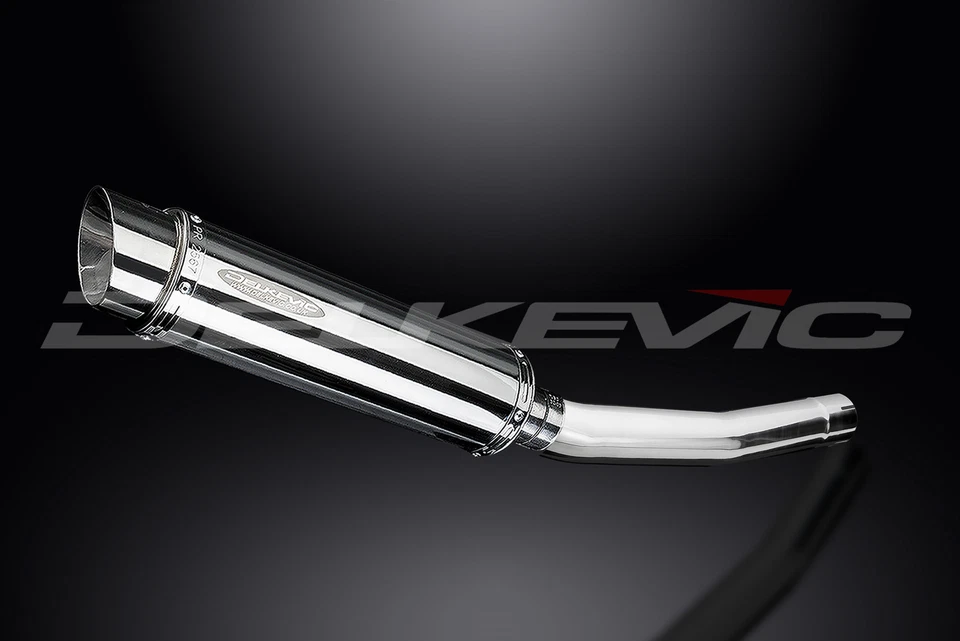 Silenciador de escape redondo de aço inoxidável Yamaha YZF-R6 1998-2002 Delkevic 14" - Imagem 3 de 4