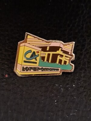 (M3) Vintage Anstecknadel Badge Anstecknadel + Agrarkredit Bindung Konvolut und Garonne 