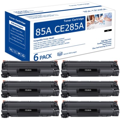6PK CE285A Toner Cartridge Compatible For HP LaserJet M1212 nf M1139 P1102