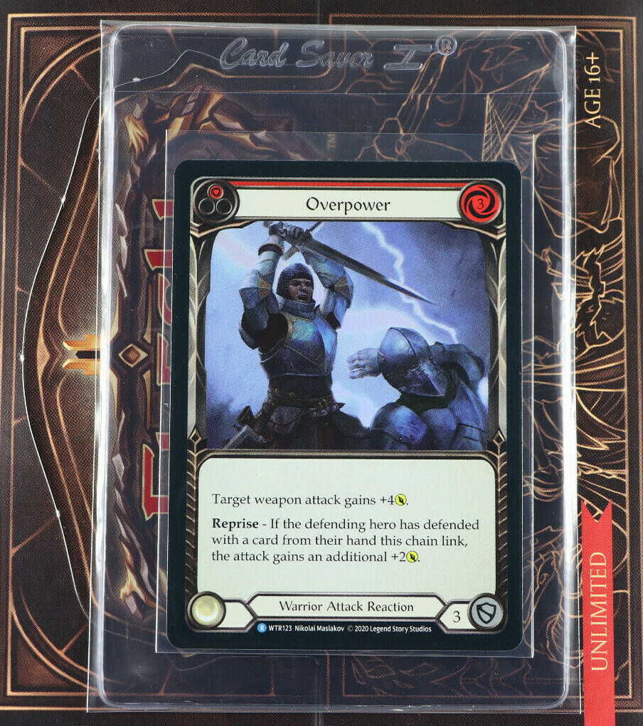 Flesh And Blood Overpower (1) Rainbow Foil WTR123 Welcome To Rathe