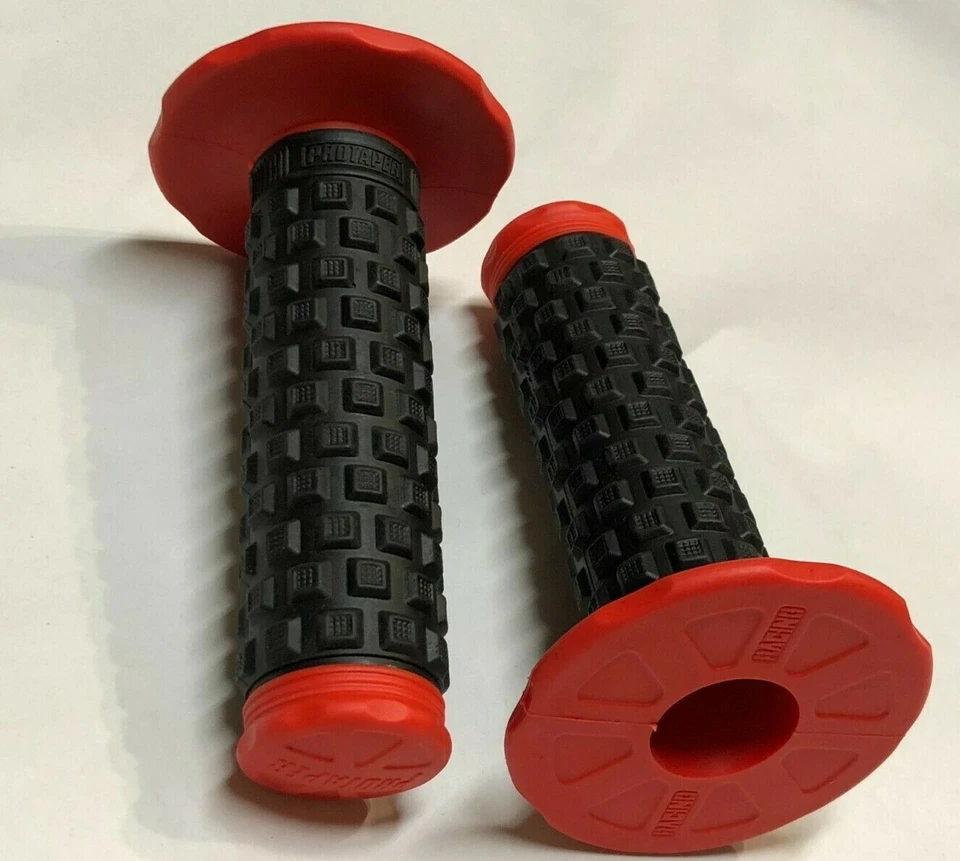 JUEGO DE MANILLAR SUPERIOR ALMOHADA 7/8 PULGADAS MX GRIP ATK BETA BSA BULTACO CZ DKW Rojo Foto 2 de 4