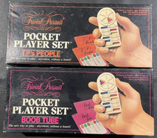  2 Trivial Pursuit Game Pocket Player Set Vintage 1987 Boob Tube  TP's People