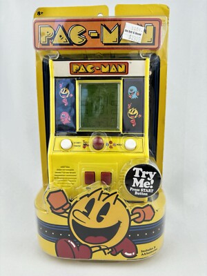 Pac-Man Pac Man Electronic Handheld Pocket Travel Game Arcade Basic Fun - Works!