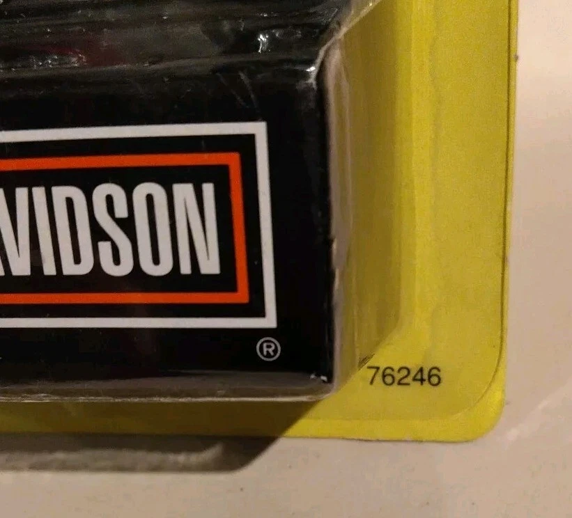 NOVO 1993 Matchbox Harley Davidson 1:18 Chopper Motocicleta Die Cast Metal Vermelho - Imagem 3 de 4