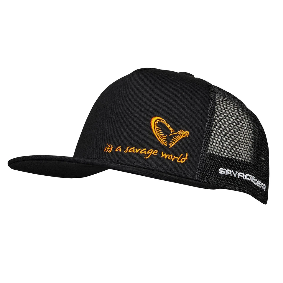 Savage Gear All Black Cap One Size Angler Mütze Trucker Kappe Cappy Basecap - Bild 1 von 1