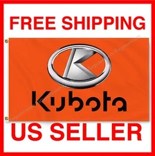 Kubota 3X5 FT Banner Flag Tractors Agricultural Farmer Farm FREE Shipping