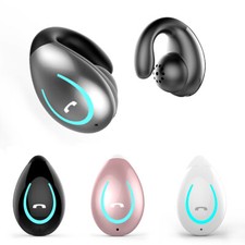 Wireless Bluetooth Earphone On-Ear Earpiece Sport Music Headset Built-in Mic