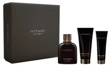 Dolce & Gabbana Intenso Men 3-piece Gift Set EDP 4.2 Oz, AfterShave Palm Shower