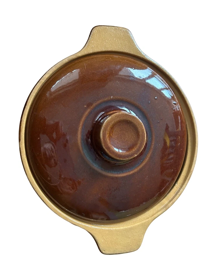 Tontopf Steinguttopf Rumtopf Schmalztopf Steingut 4 Liter mit Deckel glasiert - Bild 3 von 4