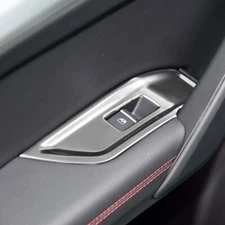 Car Window Glass Lifting Button Panel Frame Sticker For Audi Q5 FY 2018-2022 LHD