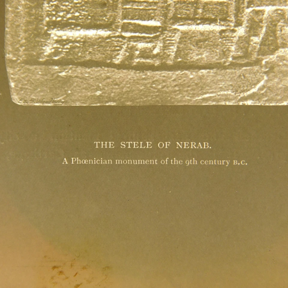 c.1900s Glass Plate Funerary Stele of Nerab 4x5 - Image 4 of 4