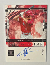 2024 Panini Impeccable Watercolor Ink SAMMY STAFURA Auto 03/49 Jersey Match Reds