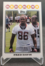 2008 Topps #379 Fred Davis RC Rookie Washington Redskins football card