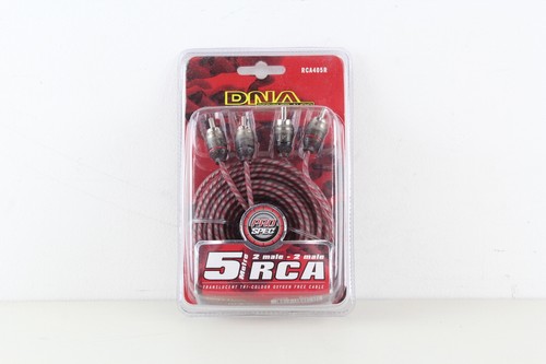 DNA 2 MALE RCA TO 2 MALE RCA PRO SPEC CABLE - RED 5 METRES ( RCA405R ) - 第 1/3 張圖片