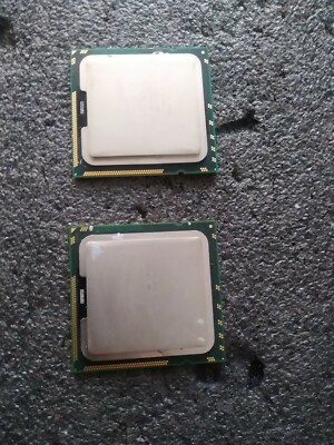 Stapel Zwei Prozessoren Intel Xeon X5560