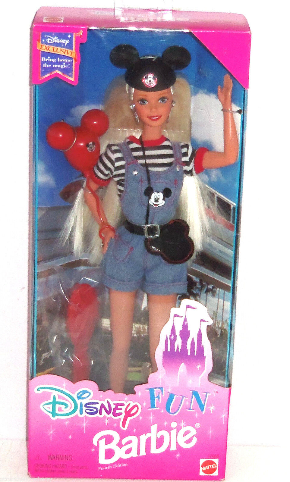 Disney Fun Barbie Doll Special Fourth Edition NRFB Mickey Mouse