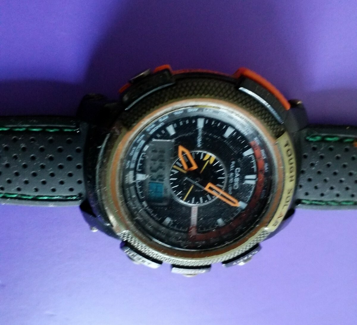 Casio PRG-1103 Pro Trek Tough Solar Mens Quartz Swiss Watch Wristwatch 3173